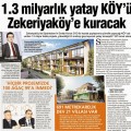 Zekeriyaköy’e 1.3 milyar liralık KÖY