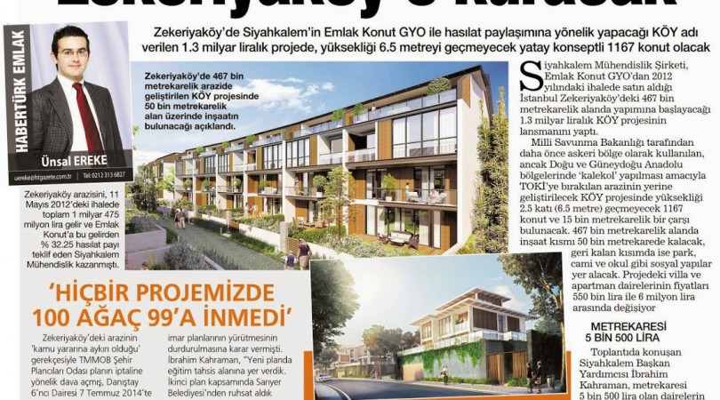 Zekeriyaköy’e 1.3 milyar liralık KÖY